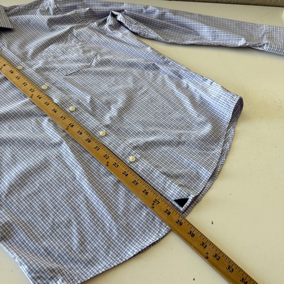 UNTUCKit Dalton Slim Fit Nylon Stretch Cotton Candy Plaid Button Up Shirt LARGE - Picture 7 of 8